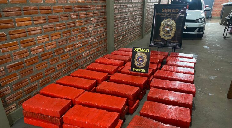 Salto del Guairá: detectan casi una tonelada de marihuana a orillas del Piray