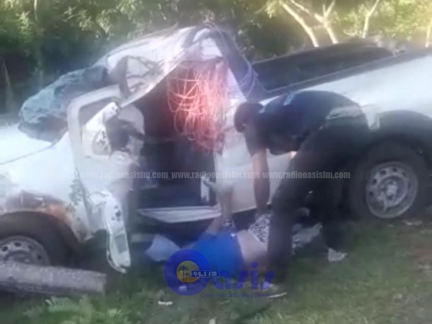 Tres personas fallecieron tras vuelco de vehículo en Yby Yaú
