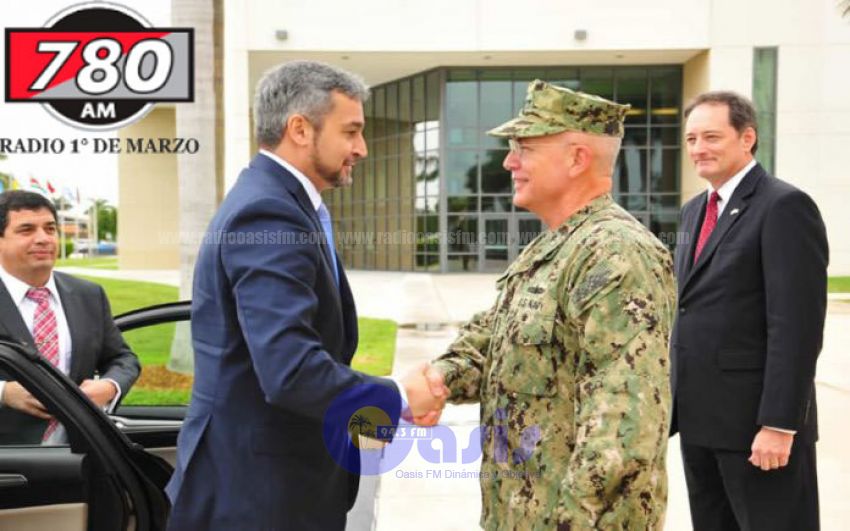 Mario Abdo se reunió con altos mandos militares de Estados Unidos