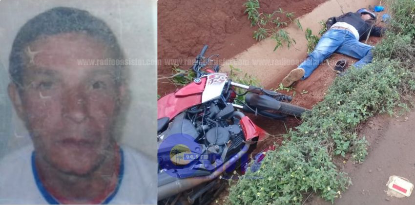 Motociclista cae en cuneta en  zona de Pedro Juan