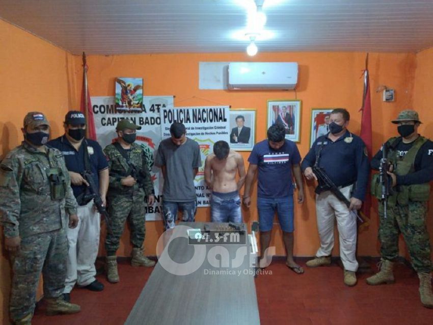 Cuatro personas aprehendidas tras enfrentamiento con la Policía Nacional