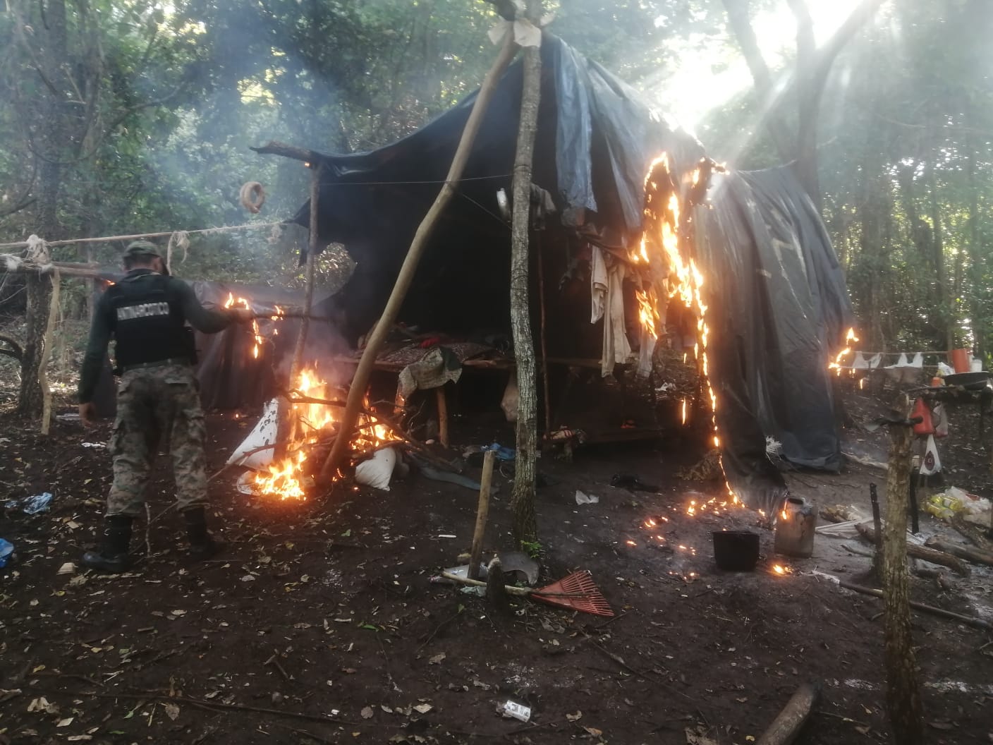 Antinarcóticos sacan de circulación más de 1.500 kg de marihuana