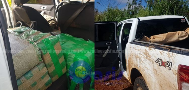 Hallan camioneta repleta de marihuana en Capitán Bado