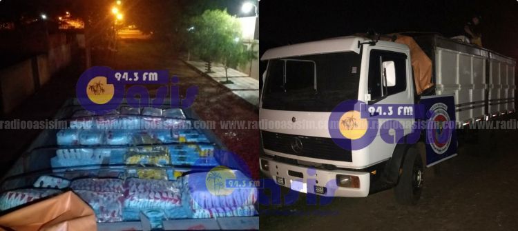 Incautan azúcar, aceite, cerveza, ingresada de contrabando en Pedro Juan