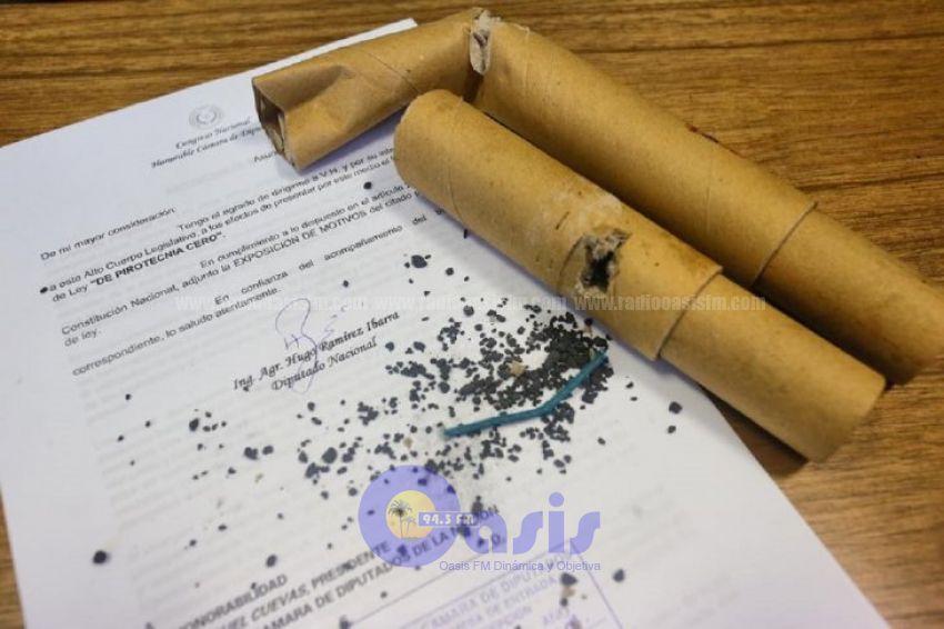 Plantean prohibir uso y venta de pirotecnia