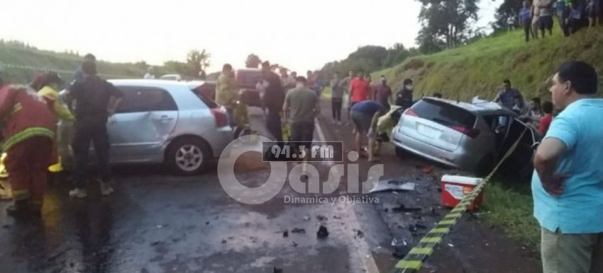 Violento choque frontal deja un fallecido y tres heridos en Itapúa