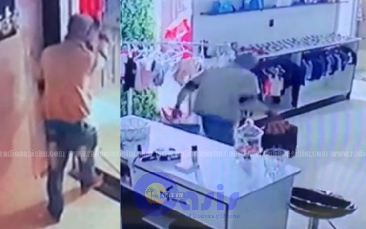 Ladrón ingresa en Boutique en Pedro Juan