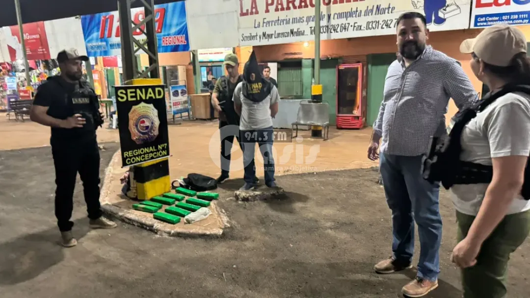 Unos 10 kilogramos de marihuana fueron incautadas en la terminal de Concepción