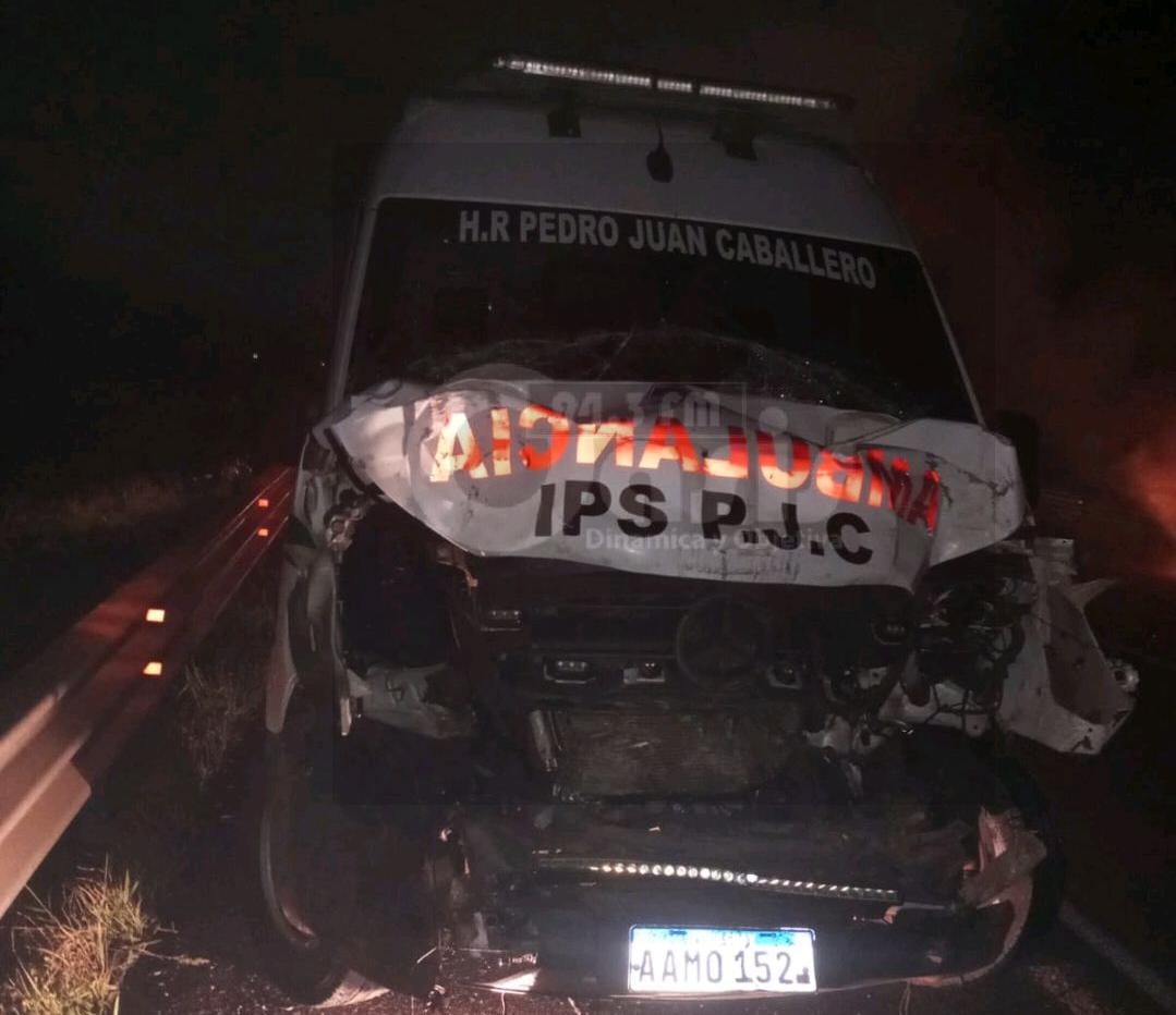 Cinco heridos tras triple choque sobre la ruta PY 03
