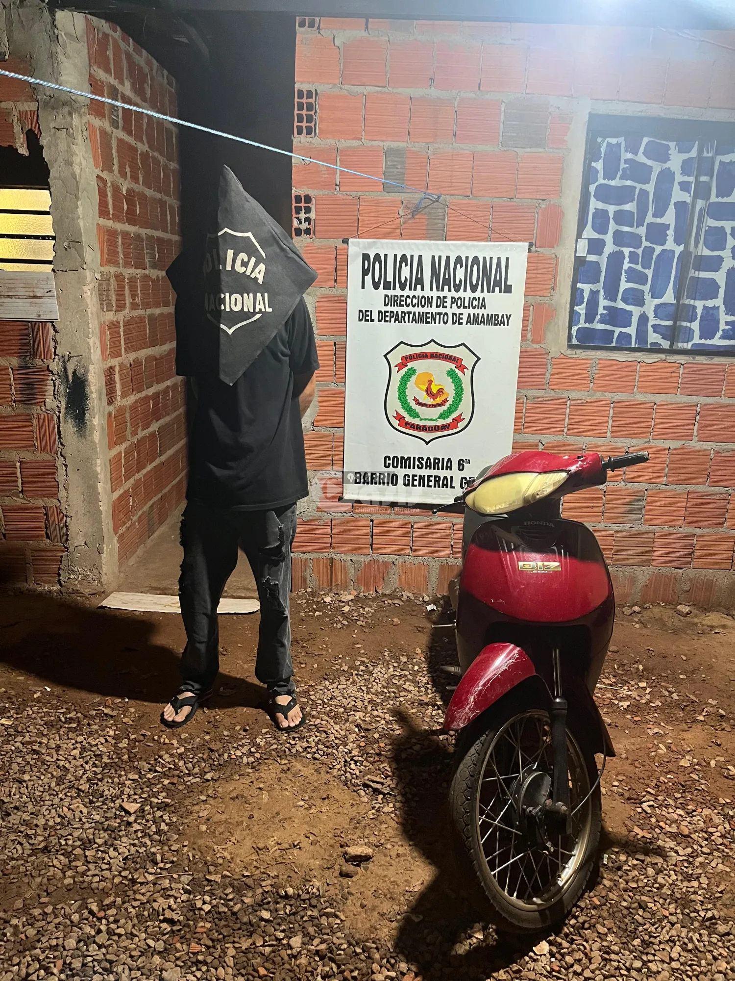 Aprehenden a joven por presunto hurto de motocicleta en Pedro Juan