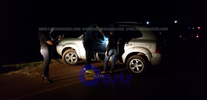 En persecución  abandonan vehículo sobre la ruta V en zona de Chiriguelo