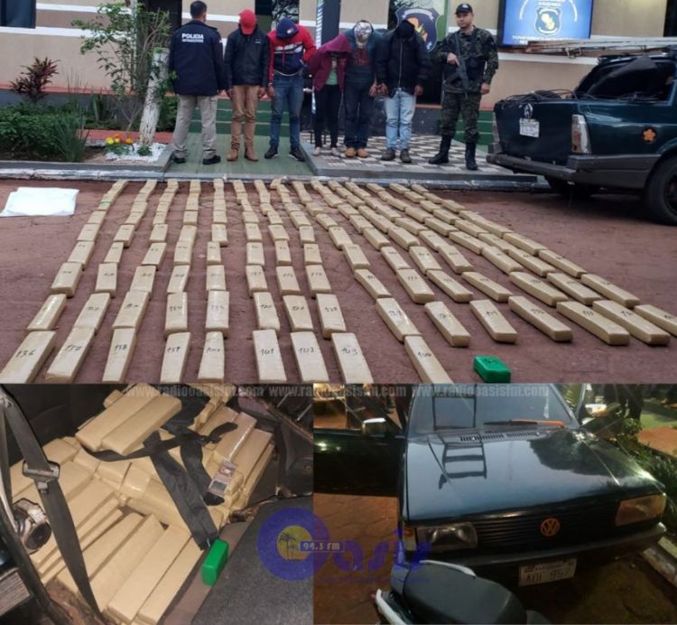 Policia incauta 145 kilos de marihuana en Chiriguelo