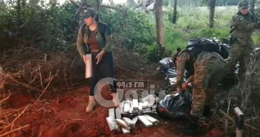 Incautan varias bolsas con marihuana en una estancia en Yby Yaú