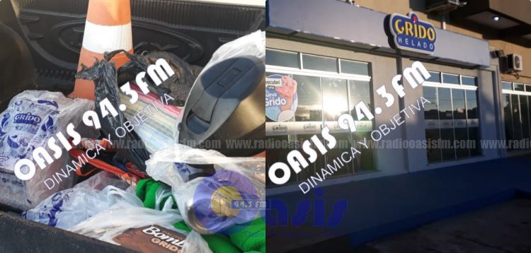 Hurtan heladería recientemente inaugurada en Pedro Juan