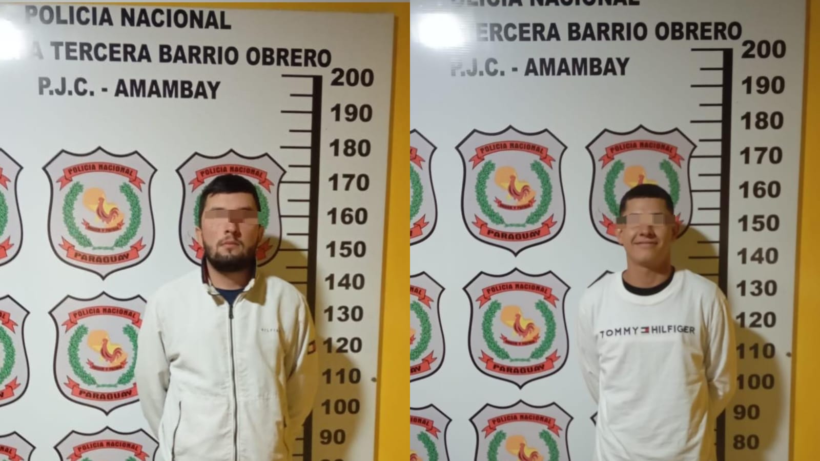 Persecución termina con dos jóvenes detenidos