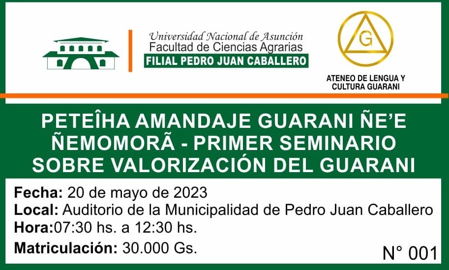 Primer seminario sobre valorización del Guaraní es organizado por la FCA filial PJC