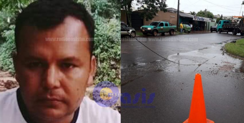 Funcionario de ANDE  recibe fuerte descarga eléctrica en Pedro Juan