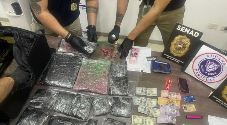 Extranjera intentó ingresar con 12.000 pastillas de éxtasis