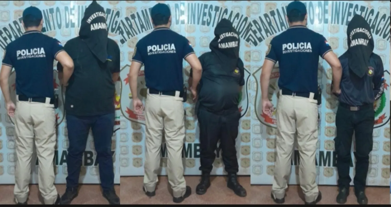 Cuatro guardias detenidos por millonario hurto en casa de cambios de Pedro Juan