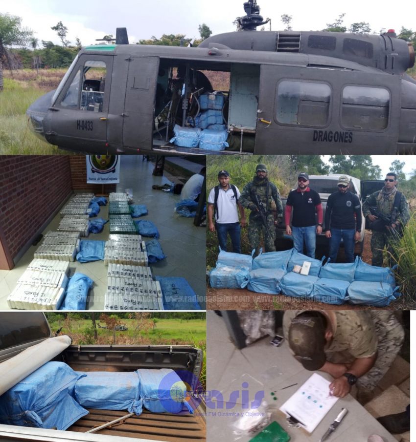 380 kilos de cocaína  fueron incautados en Puentesinho