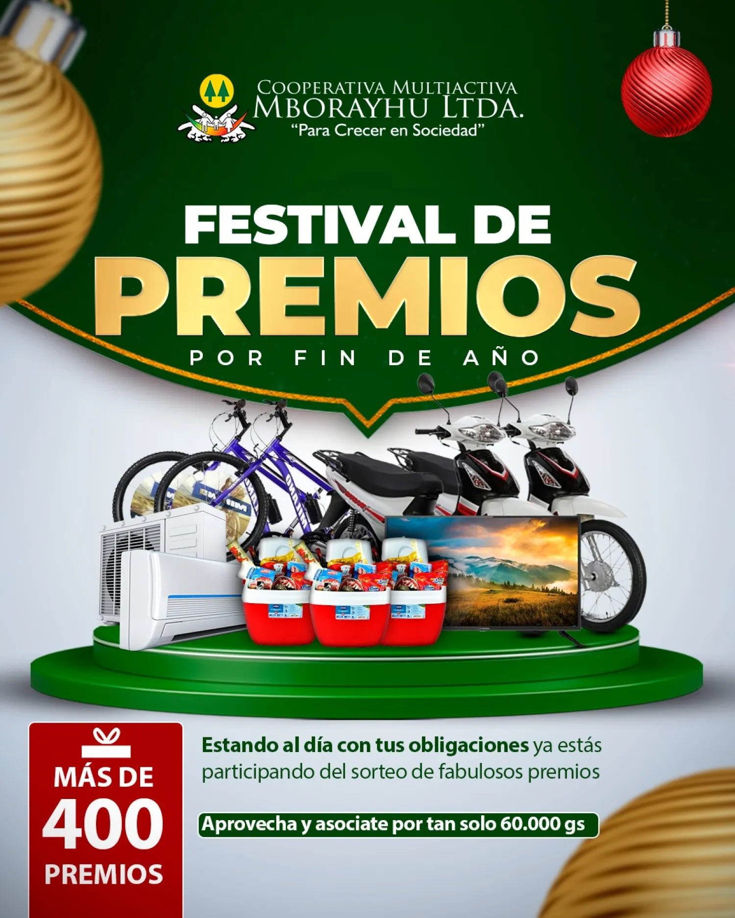Cooperativa Mborayhu lanza su gran Festival de Premios de Fin de Año