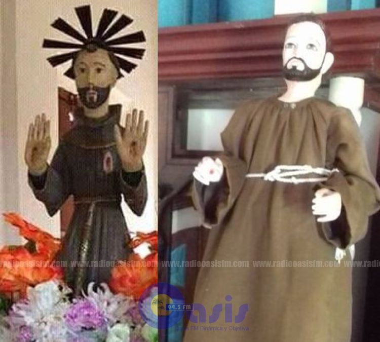 Roban santo de una capilla y dejan réplica en reemplazo