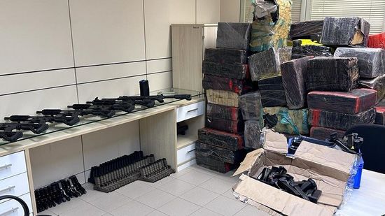 Brasil incauta drogas y armas que habrían salido de Paraguay