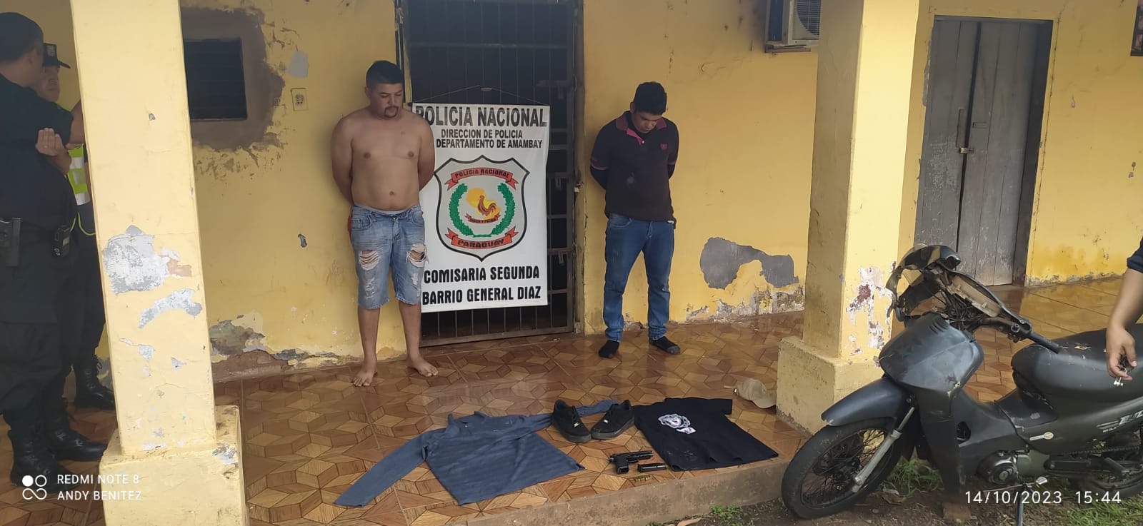 Dos sujetos fueron aprehendidos luego de haber asaltado a un hombre