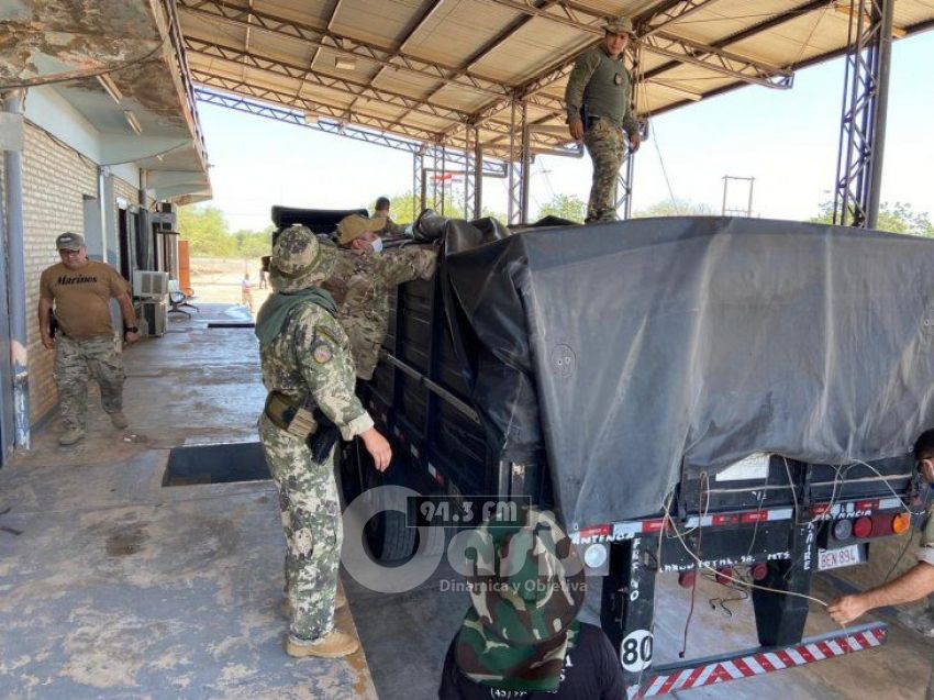 Senad incauta carga de cocaína entre bolsas de cemento de origen boliviano