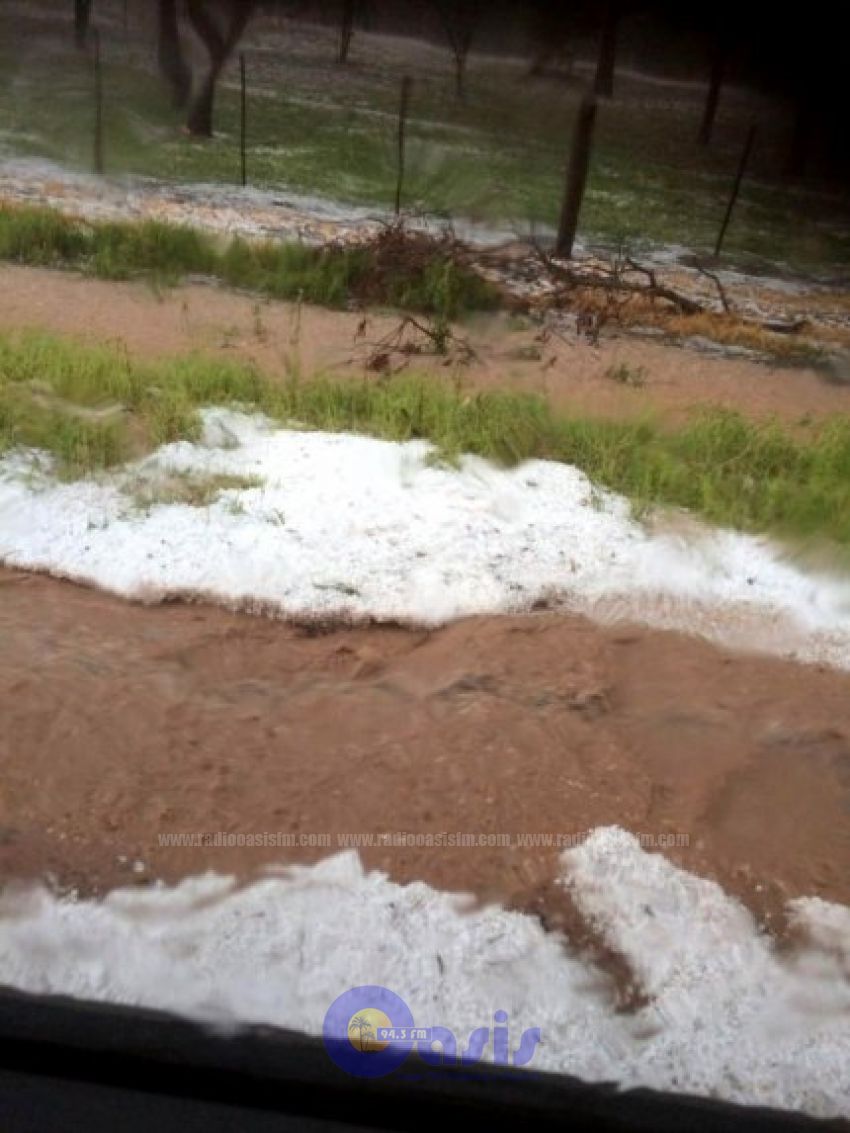 Granizada en el Chaco Central