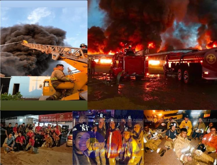 Loable trabajo de los miembros del Cuerpo de Bomberos de Pedro Juan y Ponta PorÍ£
