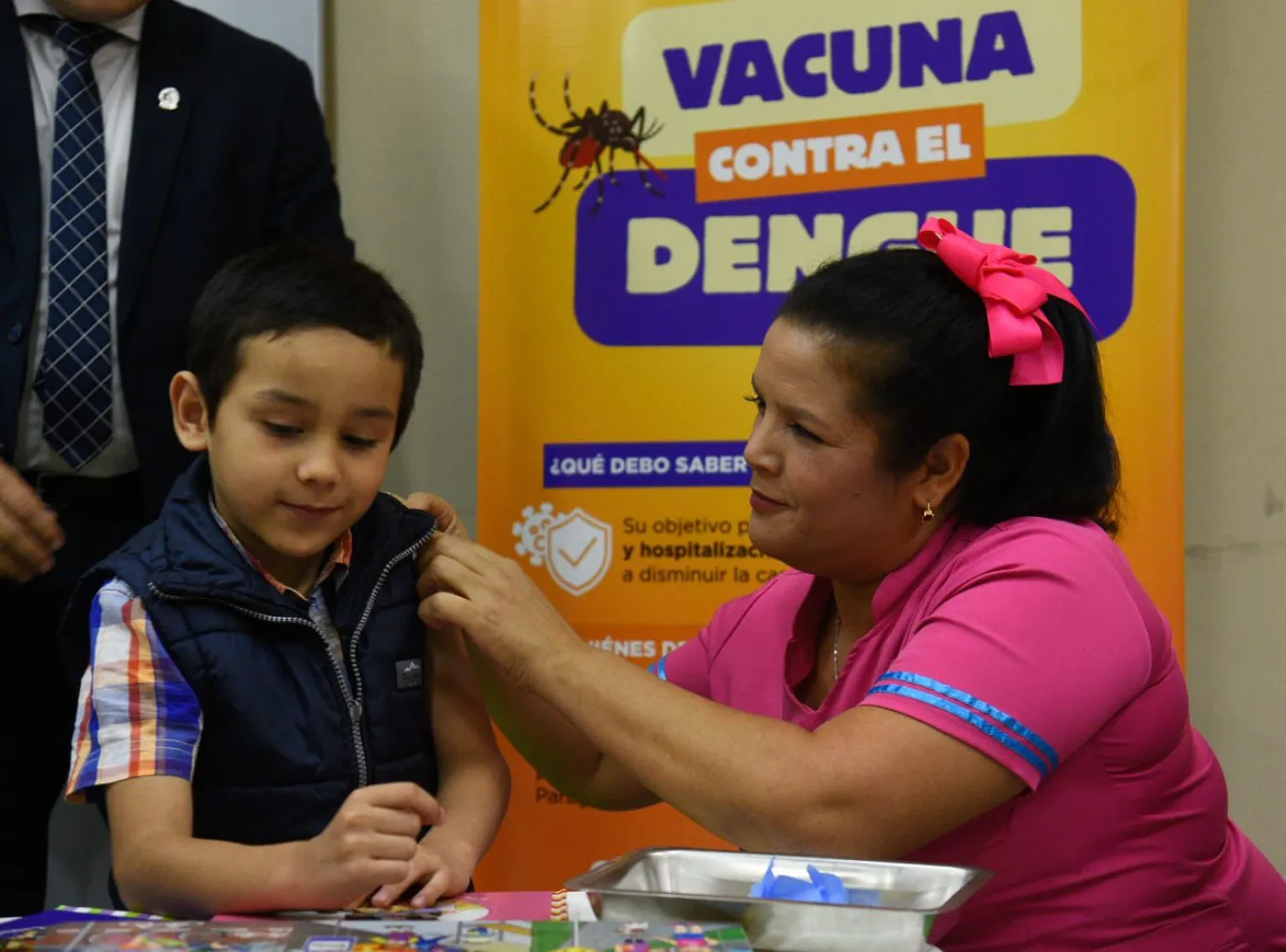 Más de 1.000 niñas y niños ya recibieron la primera dosis contra el dengue