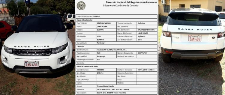 Policía incauta lujoso vehículo en Pedro Juan