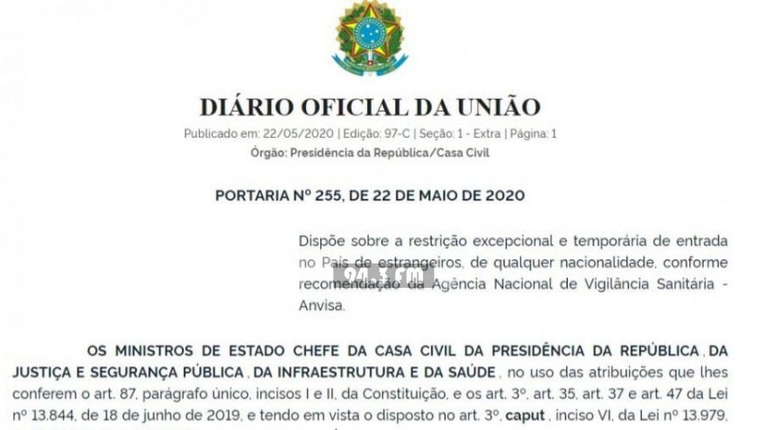 Brasil cierra sus fronteras 
