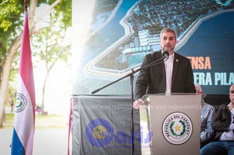 Mario Abdo se jacta de futuras obras e ironiza frase "Desastre ko Marito"