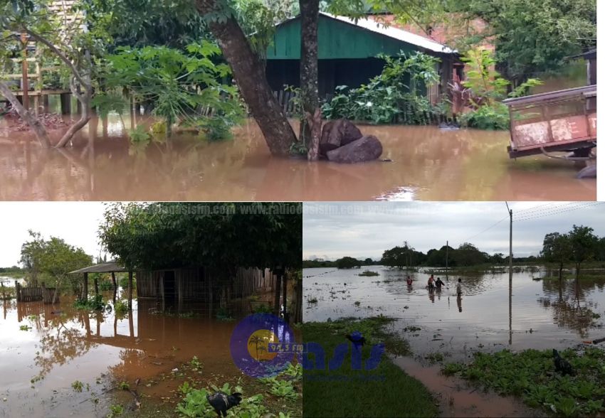 Crecida del Río Apa deja varias familias damnificadas en Bella Vista