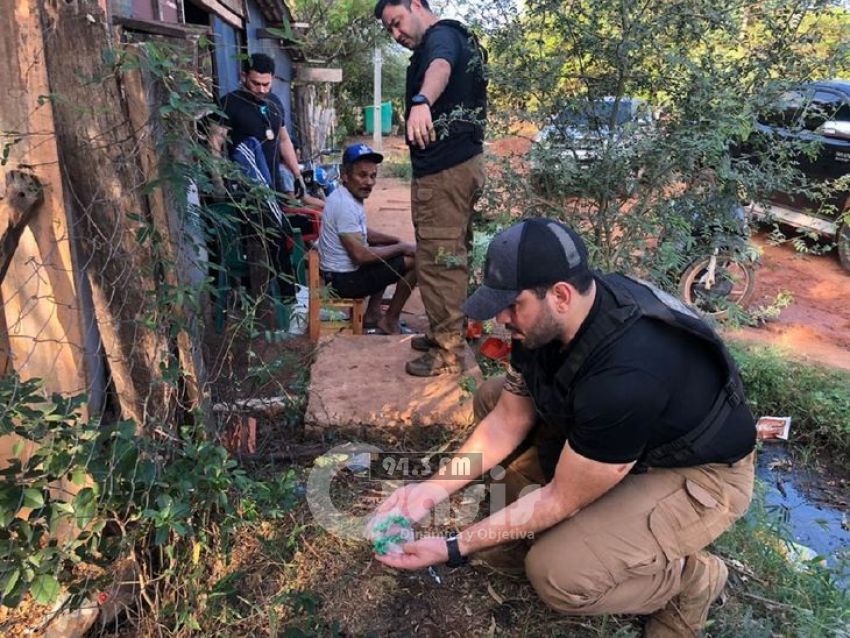 Senad allana vivienda y detiene a presunto traficante de crac en Concepción