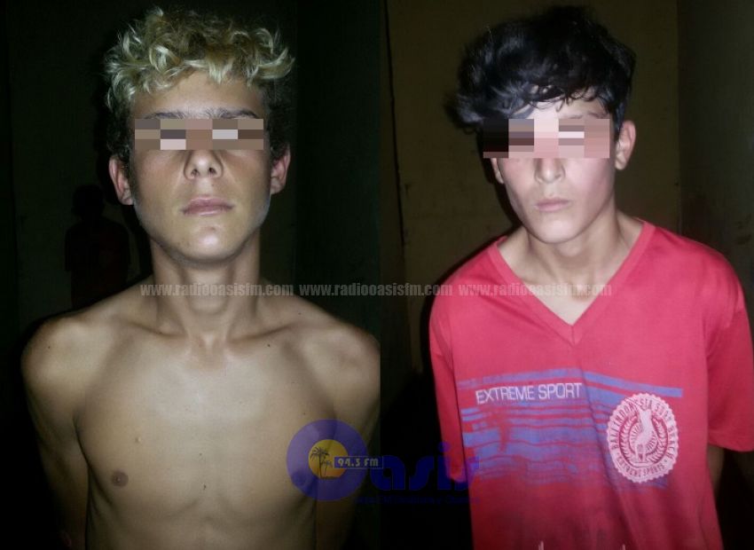 Menores detenidos luego de perpetrar un robo