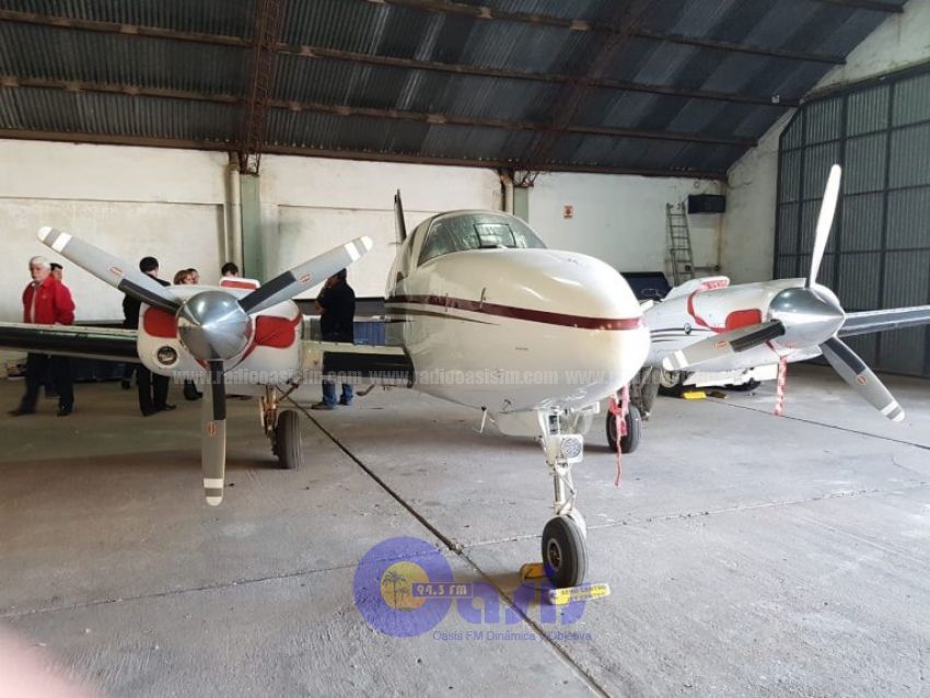 Avión del prófugo Messer en hangar de Cartes