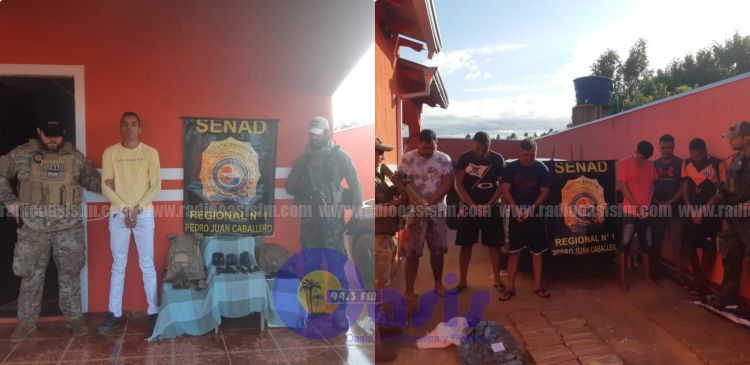 Senad allanó 4 viviendas y desarticula supuesta célula  del PCC en Capitán Bado