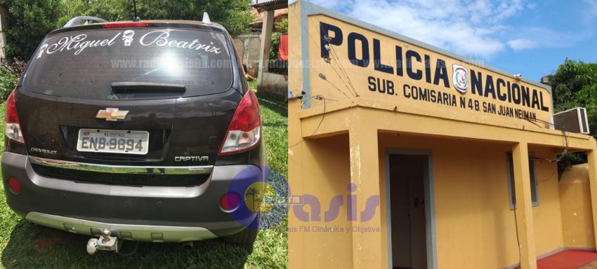 Incautan vehículo de dudosa procedencia en control policial en Pedro Juan