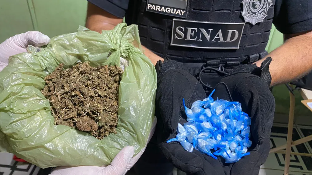 Padre e hijo utilizaban bodega para distribuir drogas en Ciudad del Este, según Senad