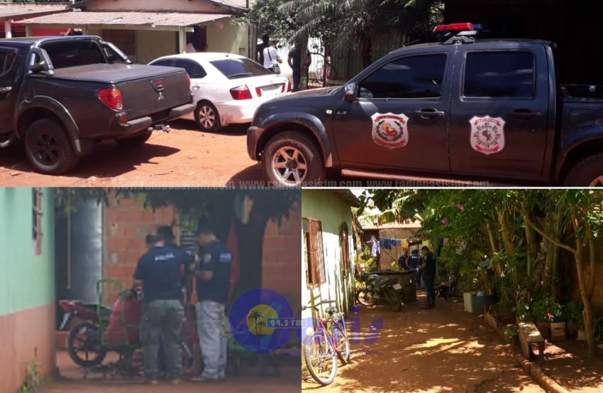 Caso policia herido: Allanan dos viviendas Pedro Juan