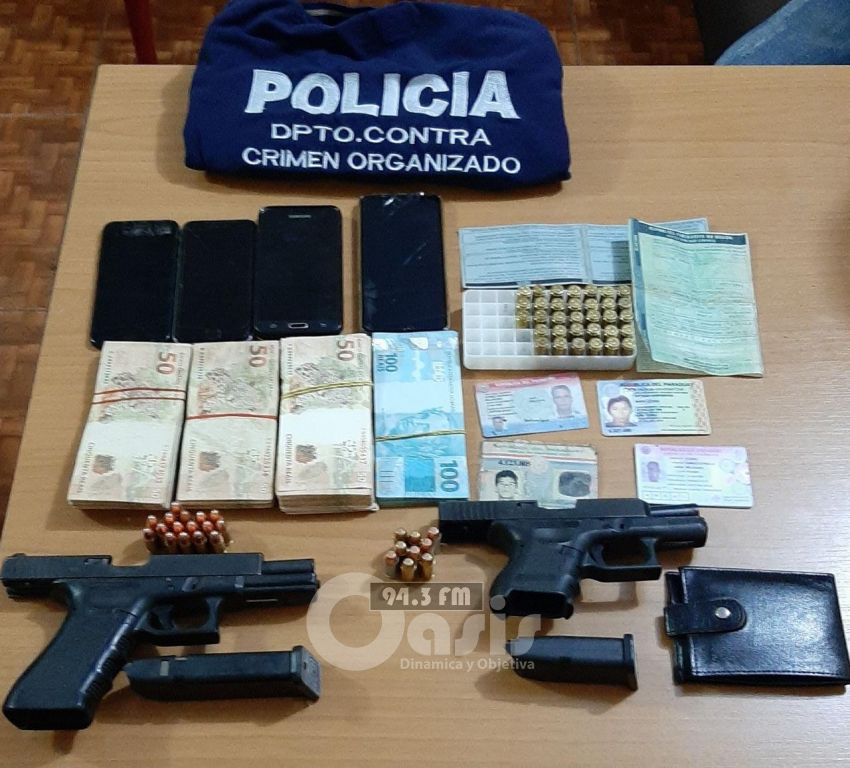 Brazo derecho de Barón Escurra y un colombiano detenidos en Cápitan Bado