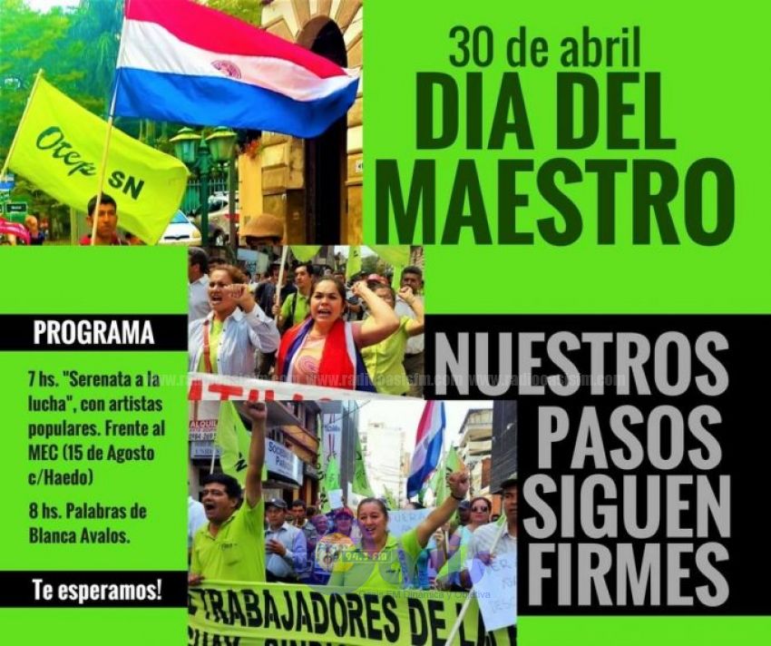 Docentes llevarán una serenata al MEC
