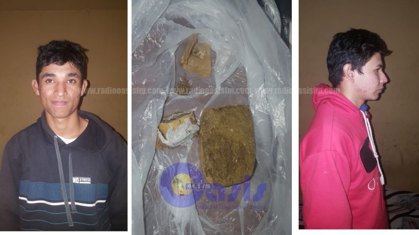 Cae dos sujetos con marihuana en Pedro Juan