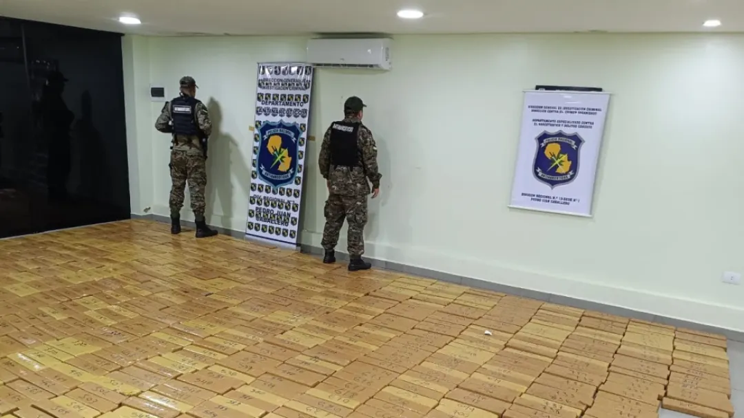 Antinarcóticos incautan 1.354 kilos de marihuana prensada en PJC