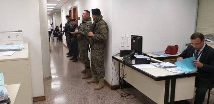 Estrictas medidas de seguridad en el Palacio de Justicia de Pedro Juan