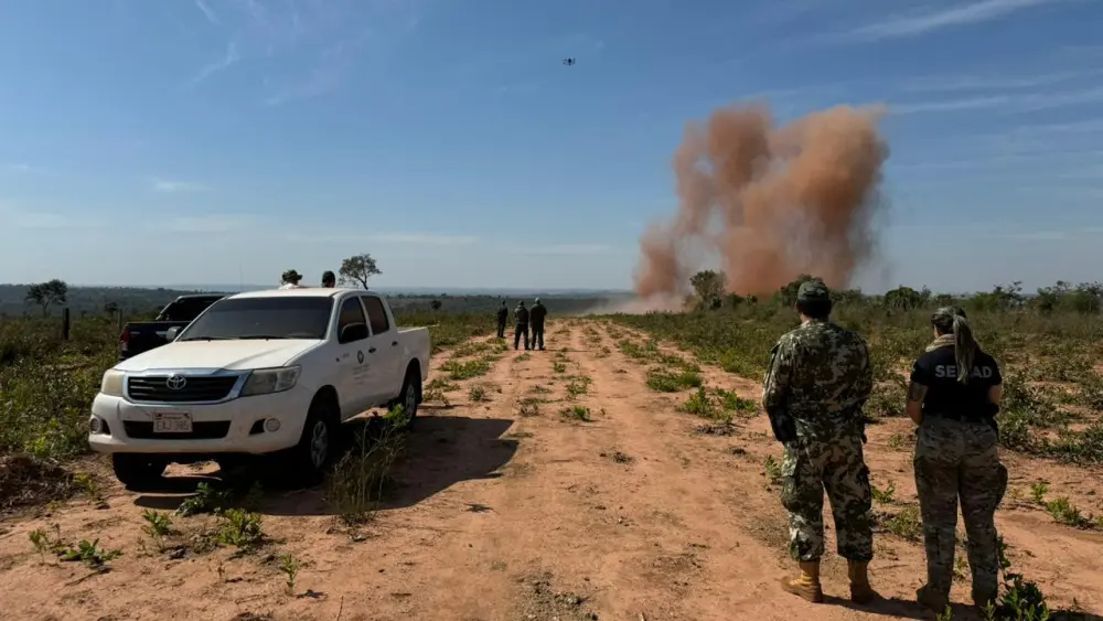 Destruyen pistas clandestinas utilizadas por el narcotráfico en Canindeyú