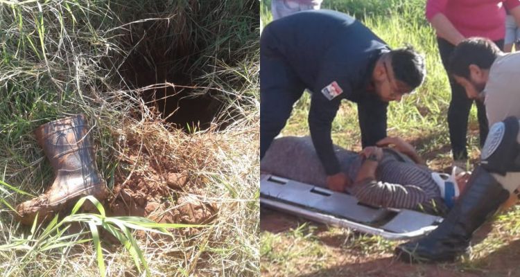 Un hombre cayó a un pozo en Pedro Juan y fue rescatado casi después de 24 horas